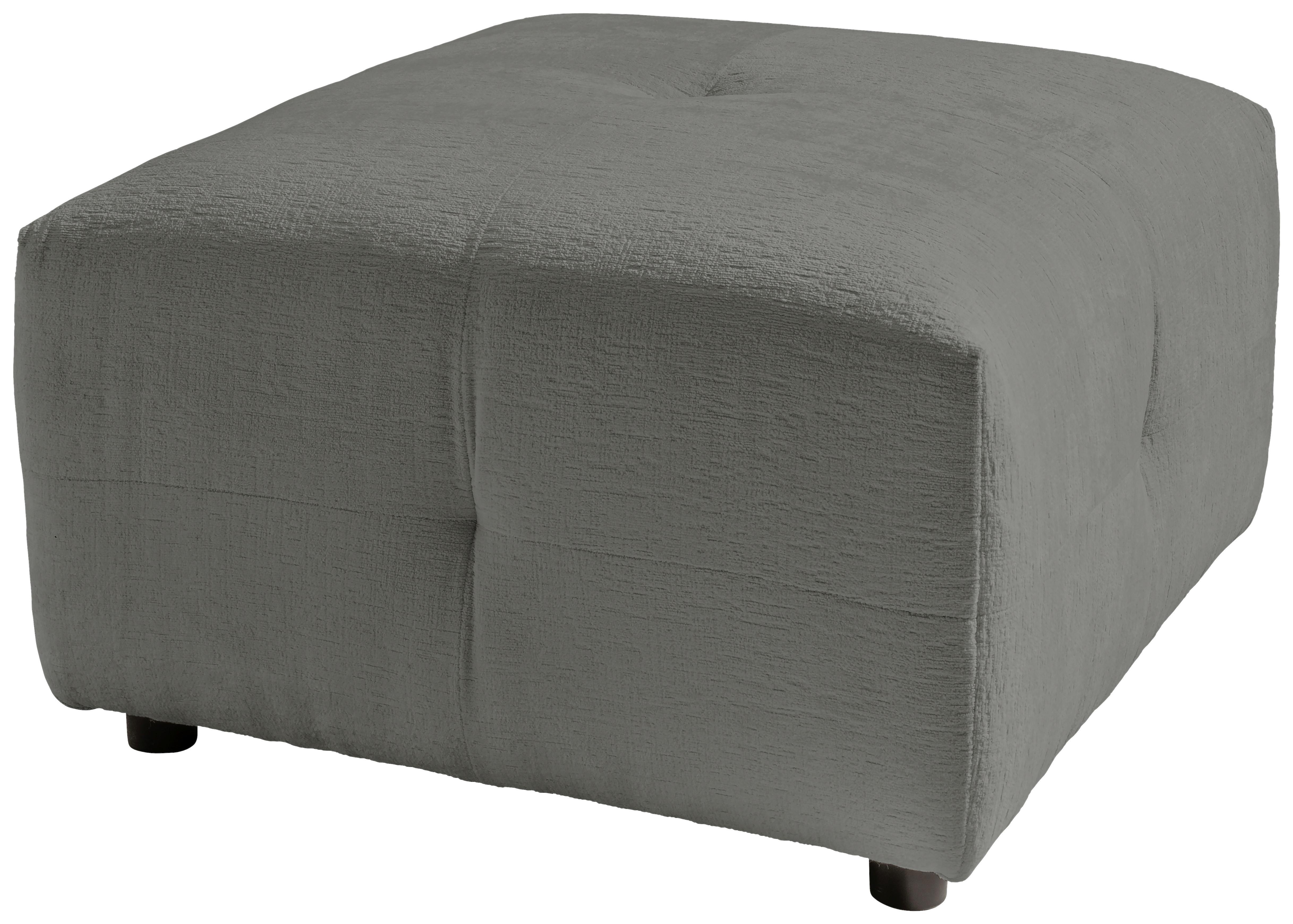 Hocker Velice, Graubraun B: 72 Cm - Graubraun/Schwarz, Design, Textil (72/44/72cm) - Livetastic