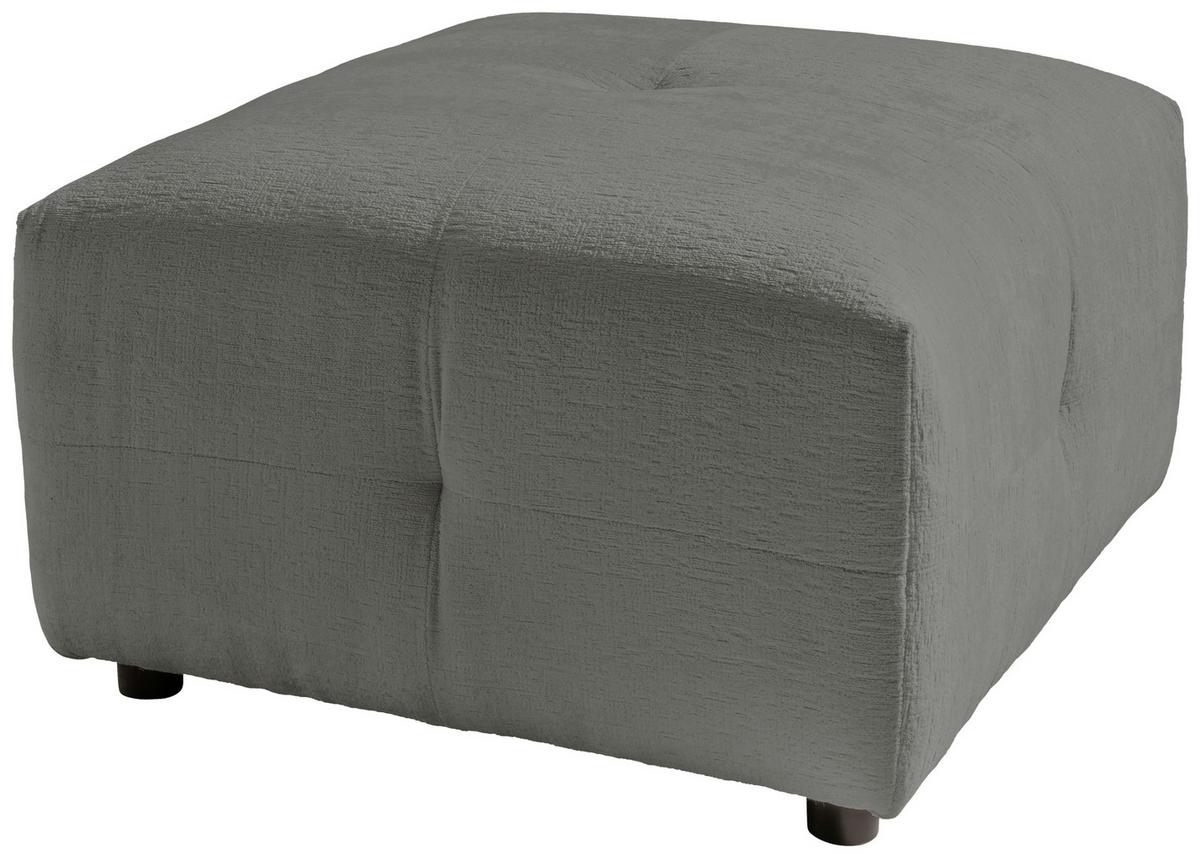 Hocker Velice, Graubraun B: 72 Cm - Graubraun/Schwarz, Design, Textil (72/44/72cm) - Livetastic