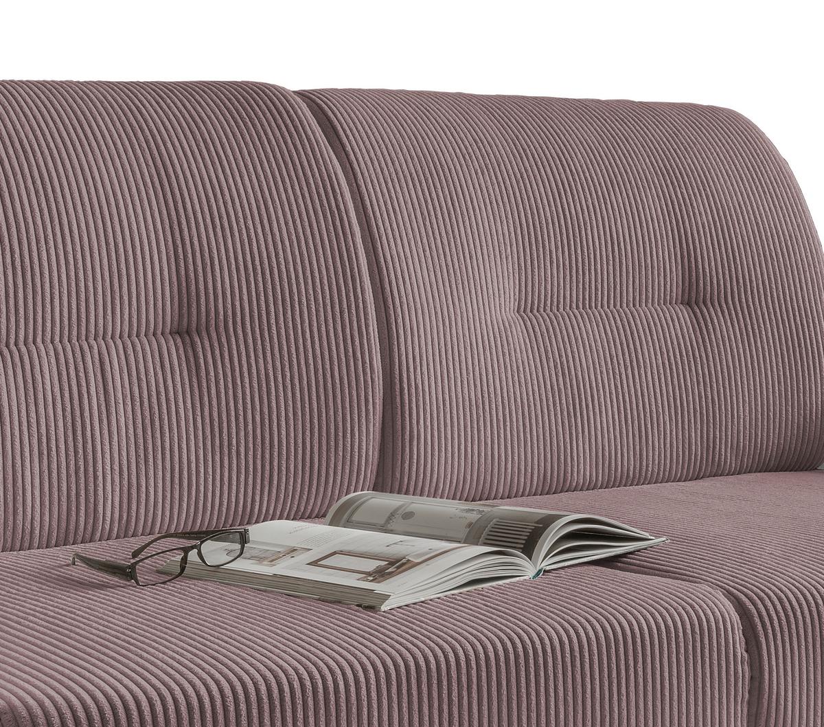 Schlafsofa Camino Weiß/Rosa B: 154 cm - Weiß/Rosa, MODERN, Holz/Textil (154/88/90cm) - Livetastic