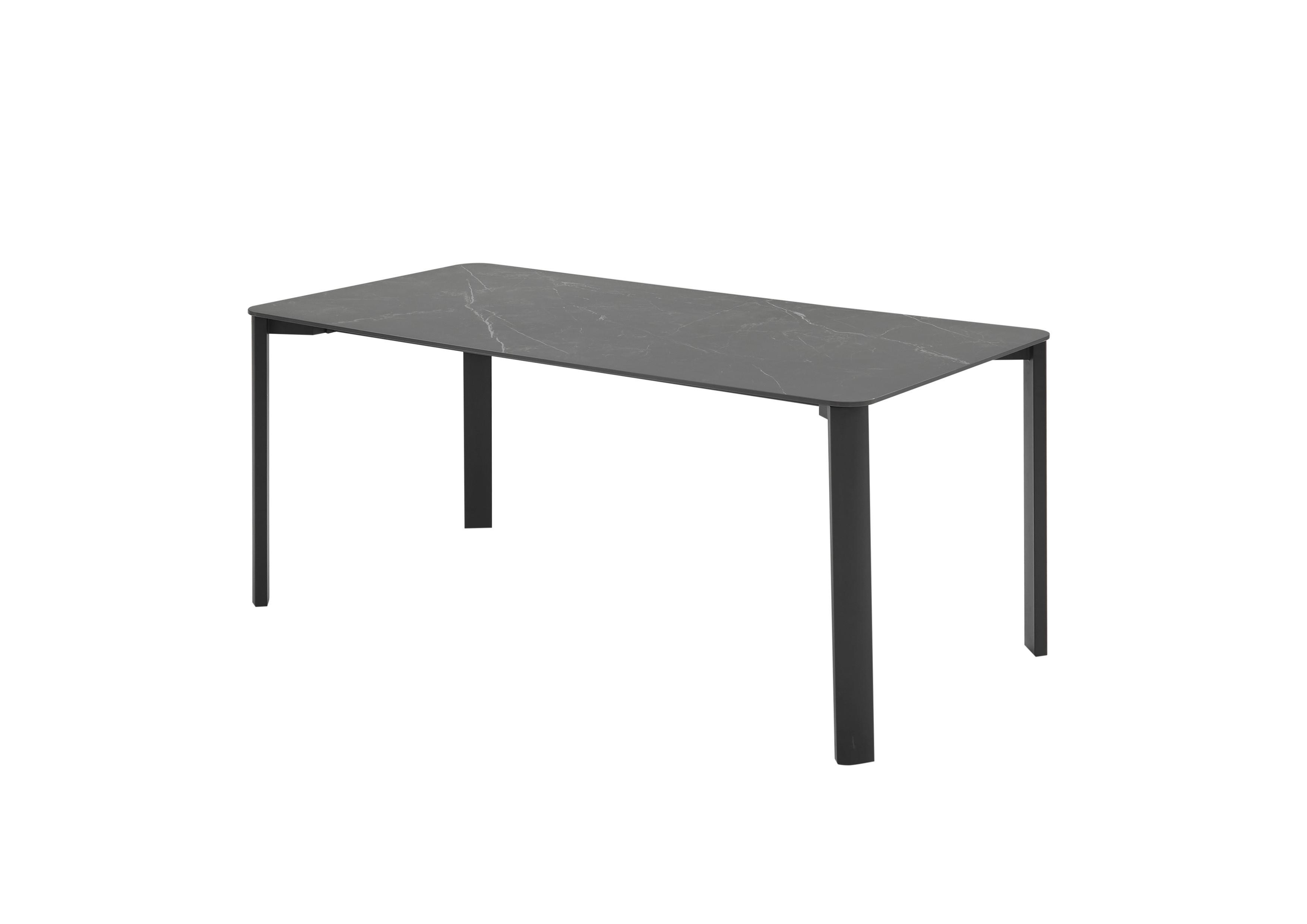 Jedálenský stôl LENNI keramika,180x90cm - čierna, Modern, kov/keramika (180/76/90cm) - MID.YOU