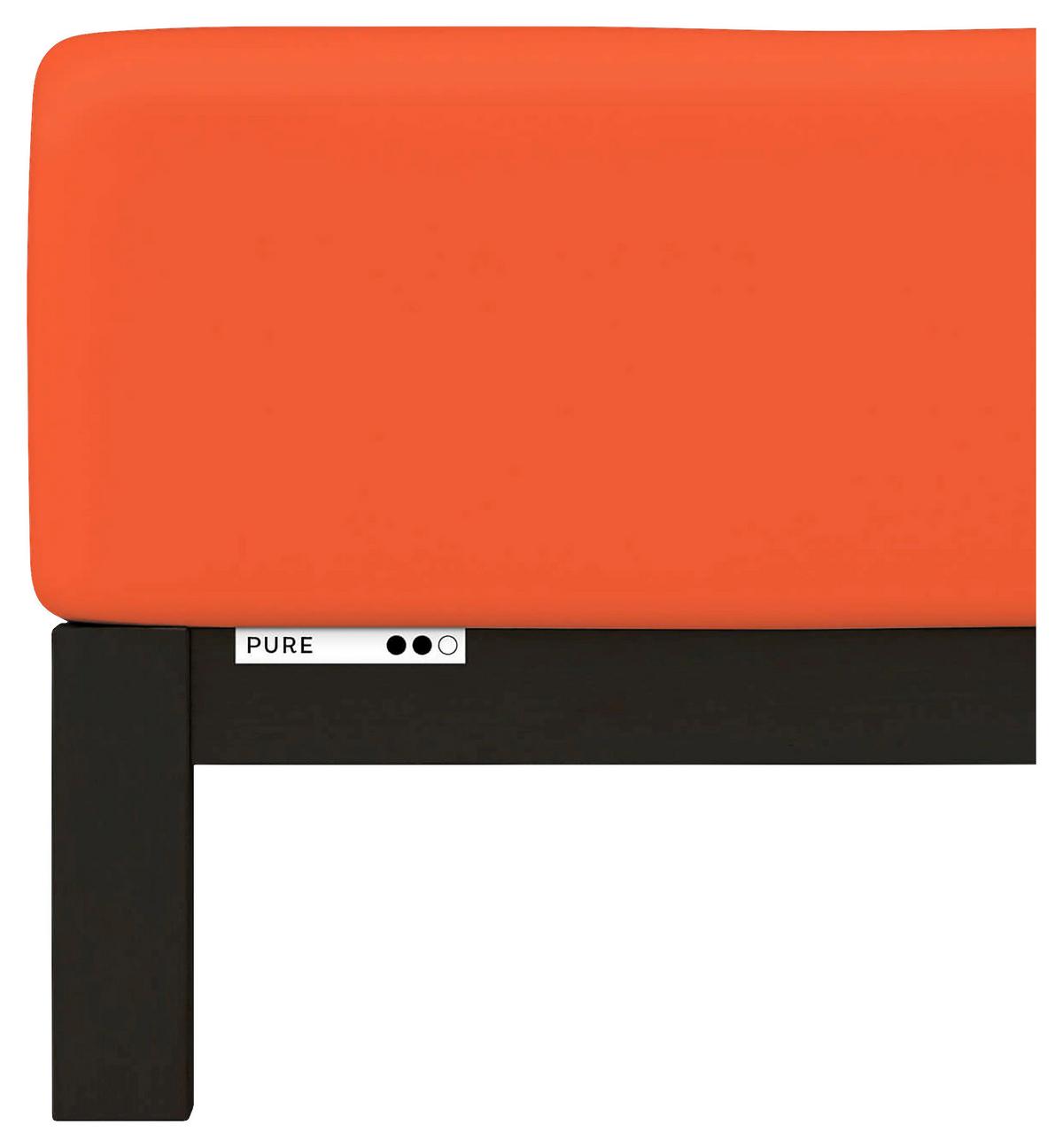 Boxspring-spannleintuch Pure Boxspring - Rot, Basics, Textil (90-100/190-220cm) - Schlafgut