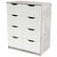 Kommode West 8 - Weiß/Grau, MODERN, Holzwerkstoff (78/92/40cm)