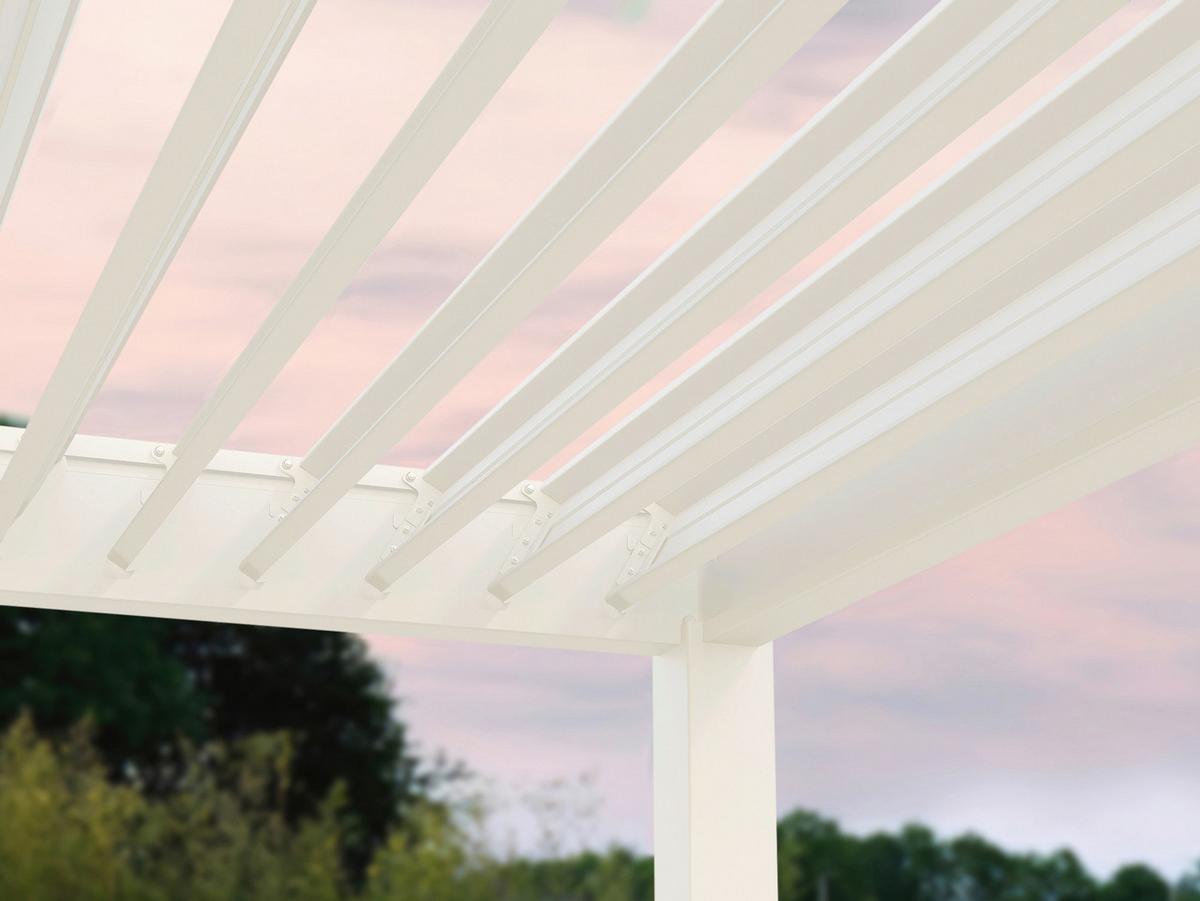 Pavillon Classic 530x300cm Sturmfest, Gartenpavillon - Weiß, Basics, Metall (530/255/300cm) - WEIDE
