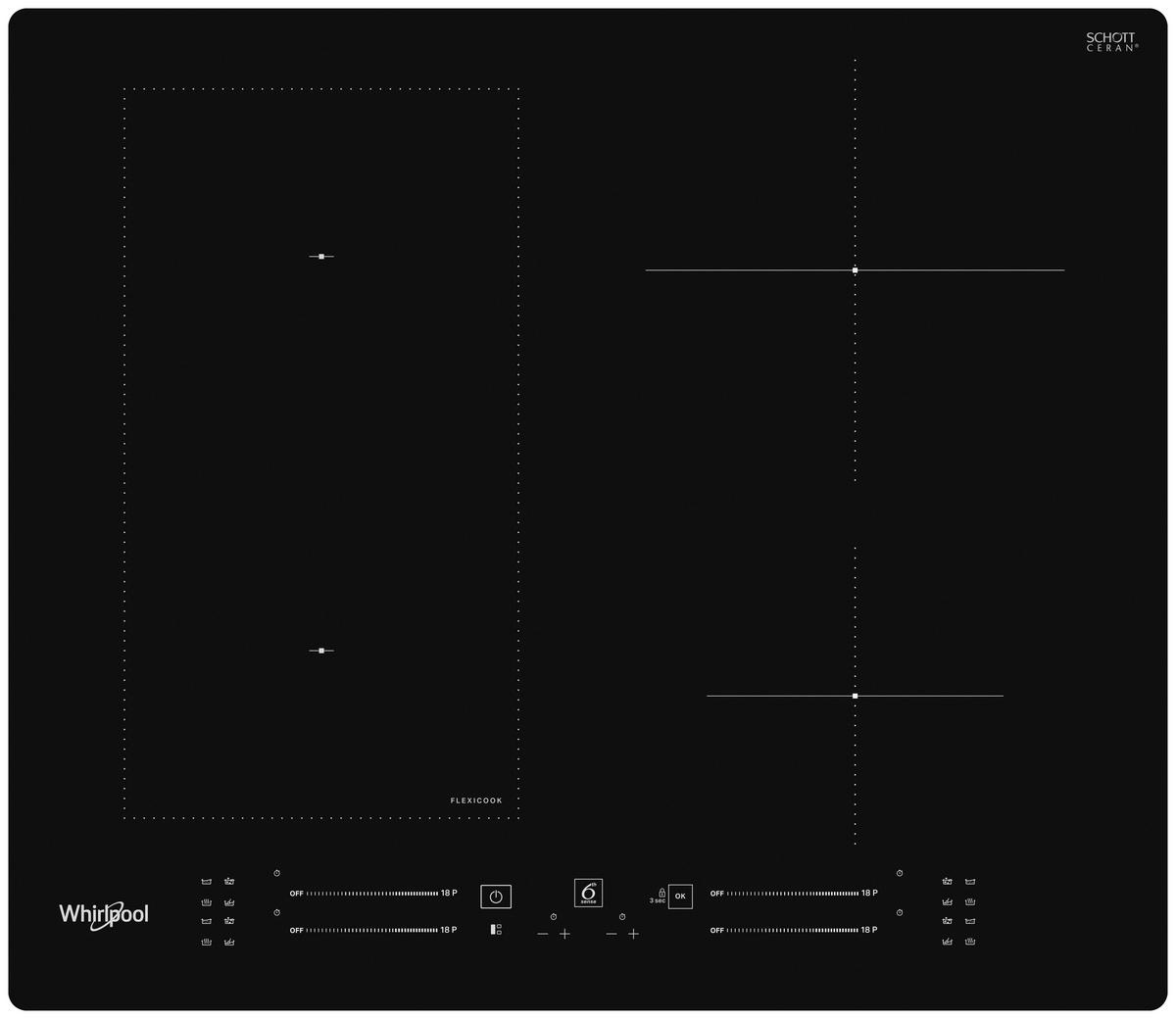 Beépíthető Főzőlap Wl S7960 Ne - fekete, műanyag/üveg (59/5,4/51cm) - Whirlpool