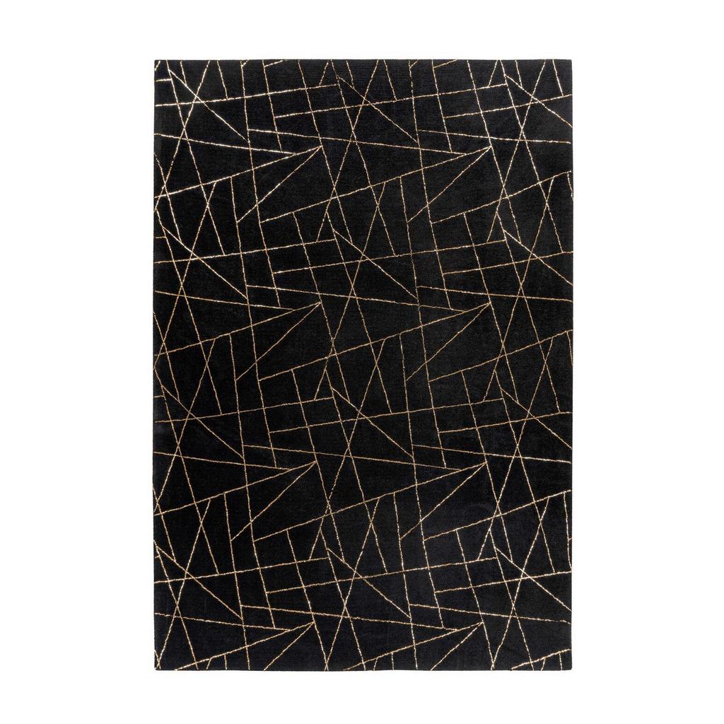 Teppich Bijou Schwarz/goldfarben, 160x230 Cm