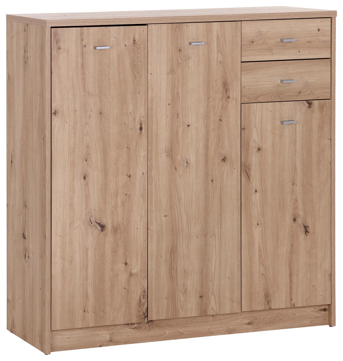 Kommode 109,1cm 4-You New, Eiche Artisan Dekor - Eiche Artisan, MODERN, Holzwerkstoff (109,1/111,4/34,6cm)