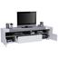 TV-Element Toronto - Silberfarben/Hellgrau, MODERN, Holzwerkstoff (190/53/45,2cm) - Ombra