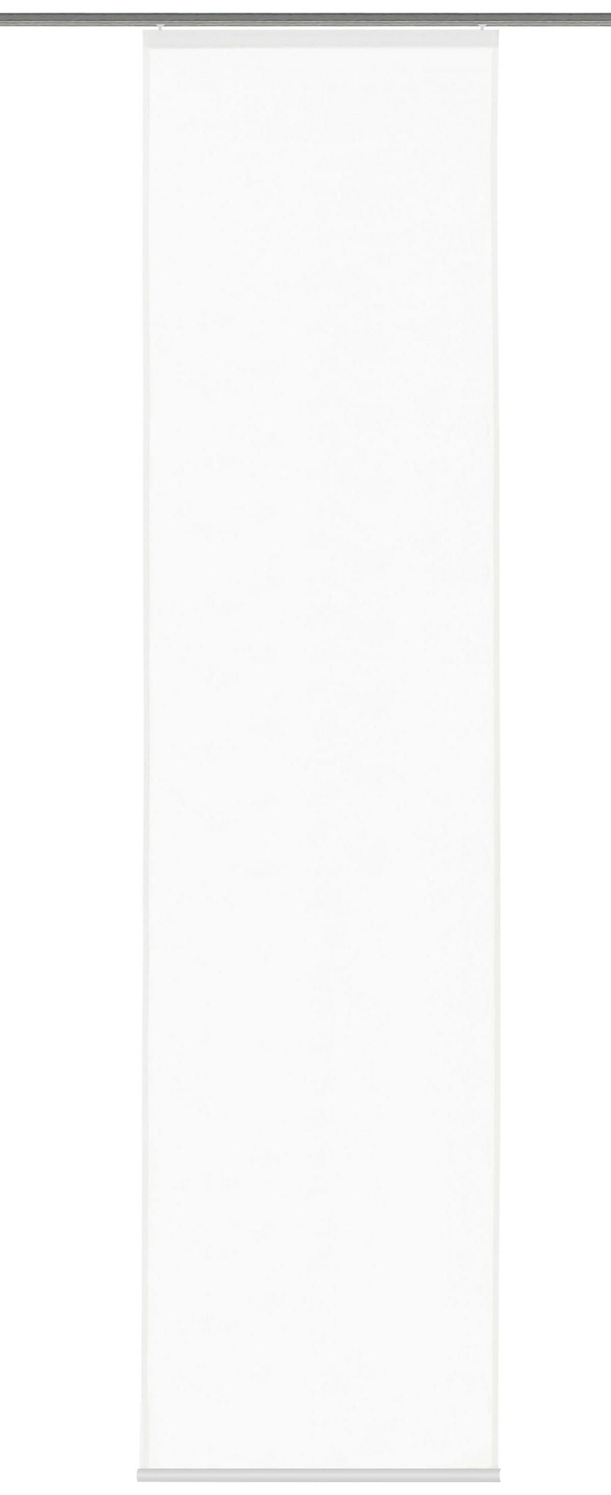 Flächenvorhang Weiß B: 60 cm - Weiß, Basics, Textil (60/245cm) - Schmidt W. Gmbh