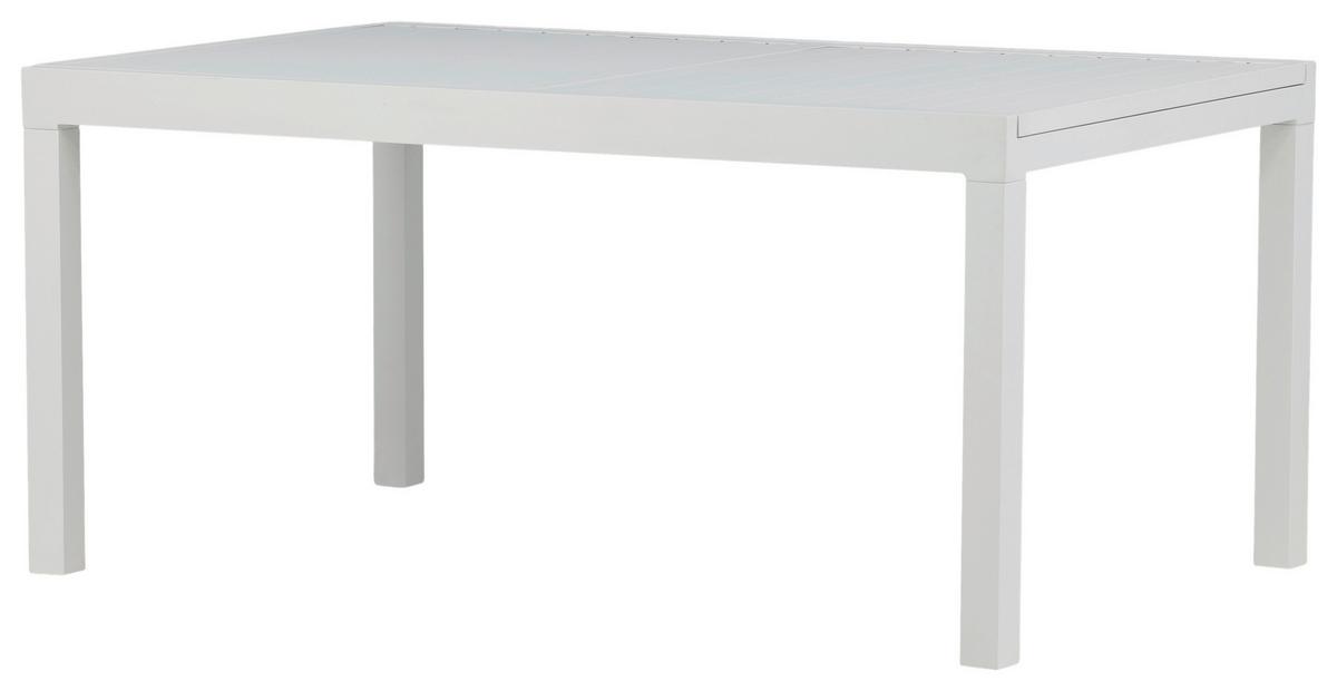 Gartentisch Marbella - Weiß, KONVENTIONELL, Metall (160/100/75cm) - Gardenson