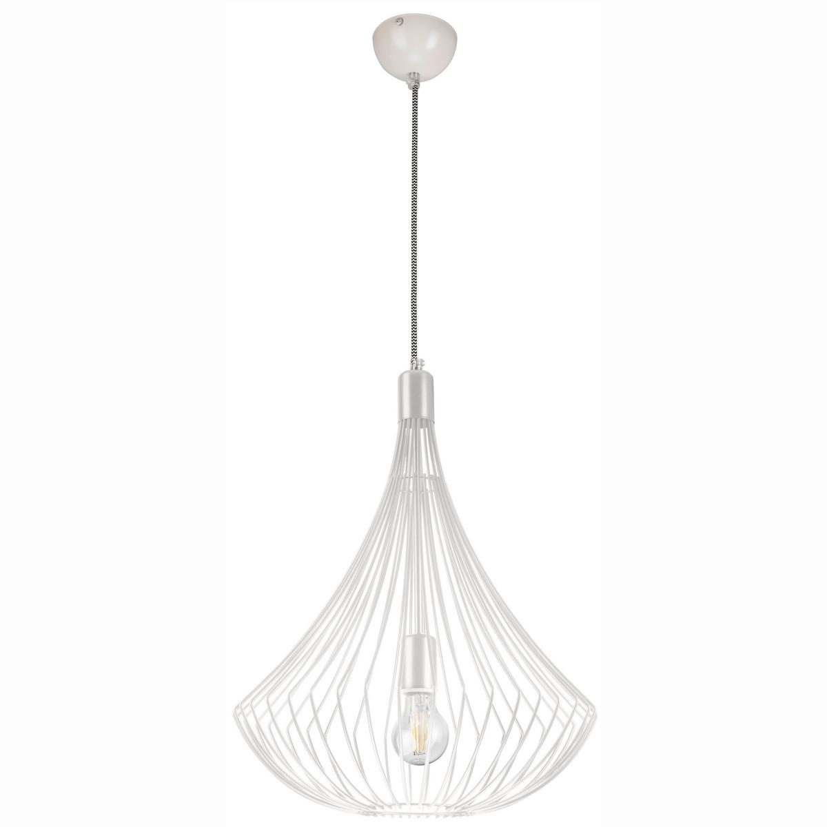 Hängeleuchte 29634 Balerina - Weiß Hochglanz, Design, Metall (90/38/90cm)
