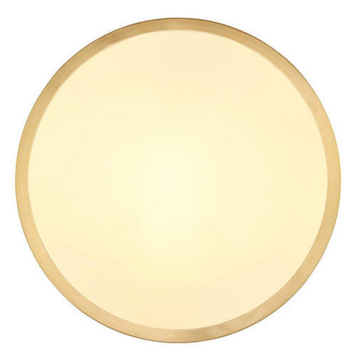 Led-deckenleuchte 12381-15 - Messingfarben/Opal, KONVENTIONELL, Kunststoff/Metall (25/3cm) - Globo