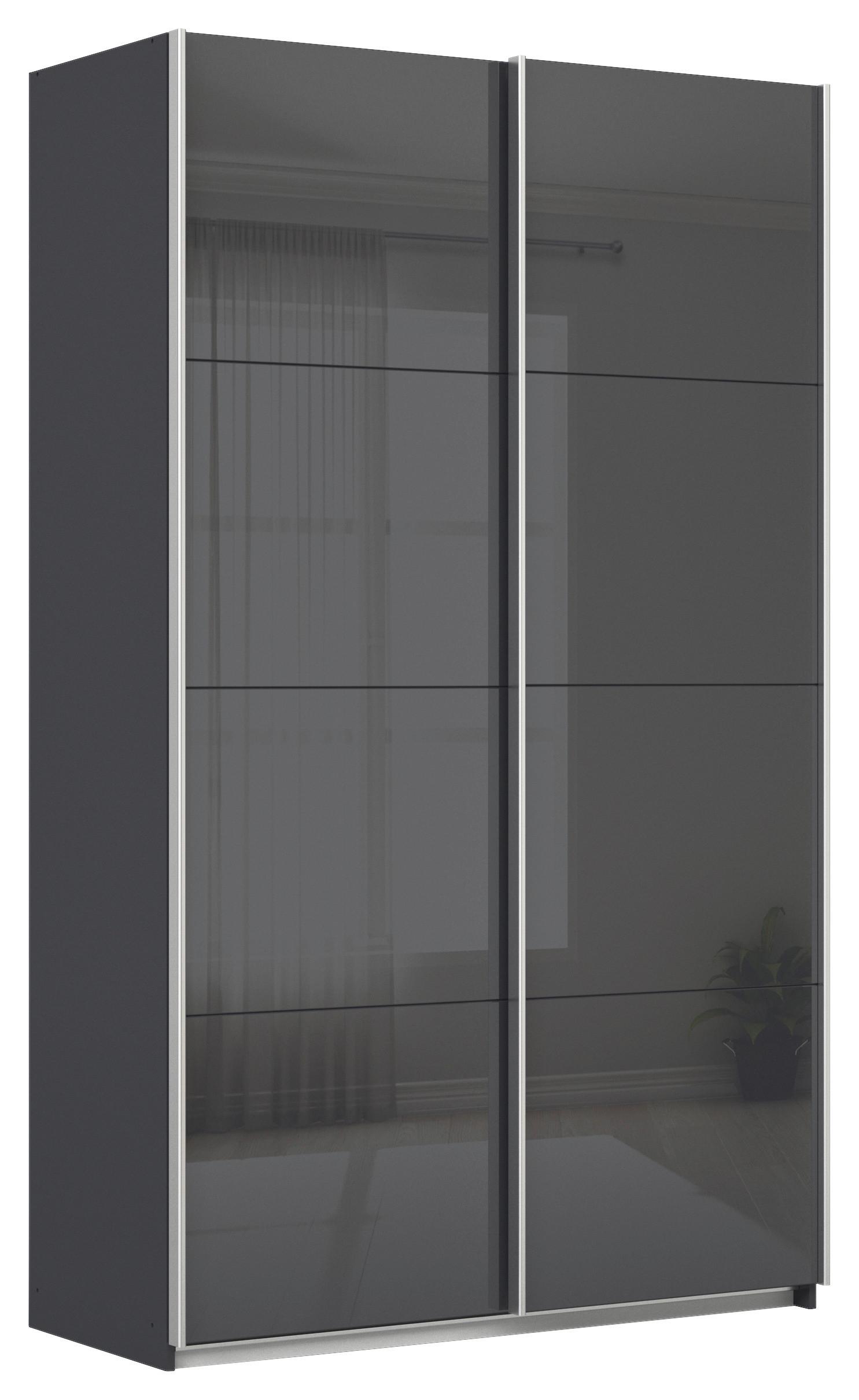 Schwebetürenschrank B: 136cm Feldkirch Grau