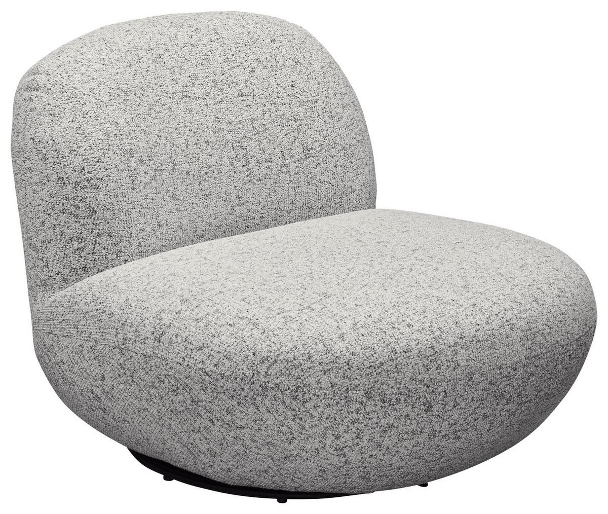 Sessel Chris Hellgrau B: 85 Cm - Hellgrau/Schwarz, MODERN, Textil (85/70/99cm) - MID.YOU