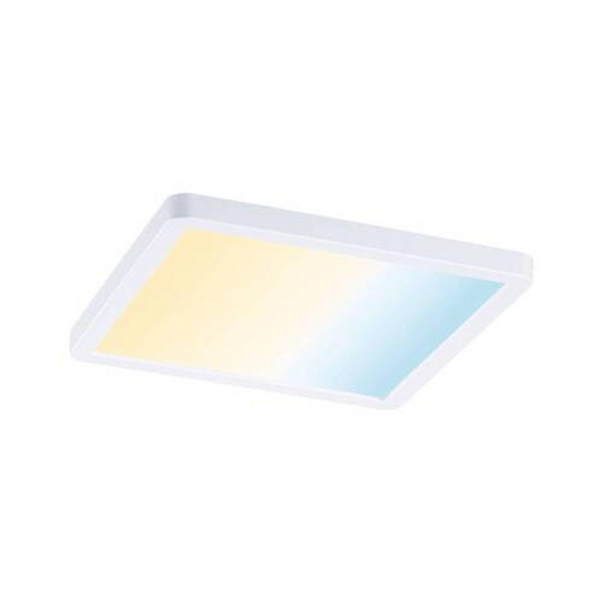 LED-Paneel L: 17,5 cm dimmbar - Weiß, Design, Kunststoff (17,5/17,5cm) - Paulmann