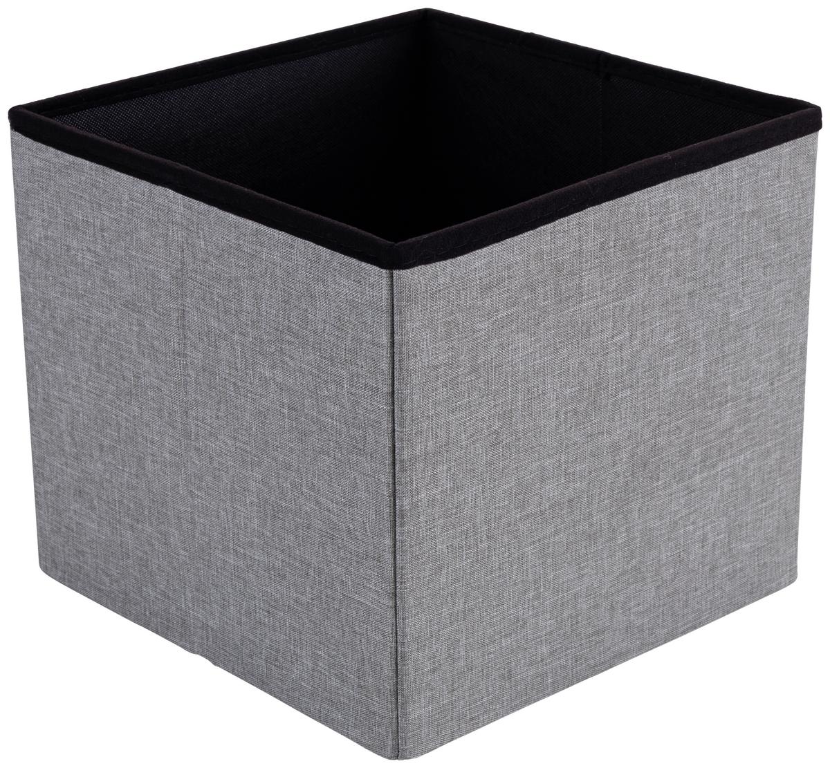 Skladací taburet Franz, sivý - sivá, Modern, kompozitné drevo/textil (38/38/38cm) - Based