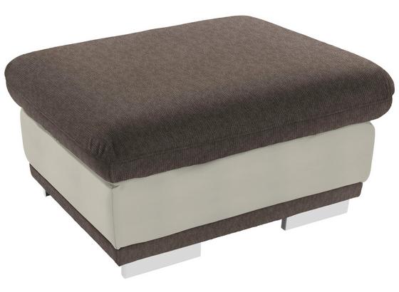 Taburet Seaside - biela/taupe, Konvenčný, textil (97/47/67cm) - Luca Bessoni Taburet Seaside - biela/taupe, Konvenčný, textil (97/47/67cm) - Luca Bessoni