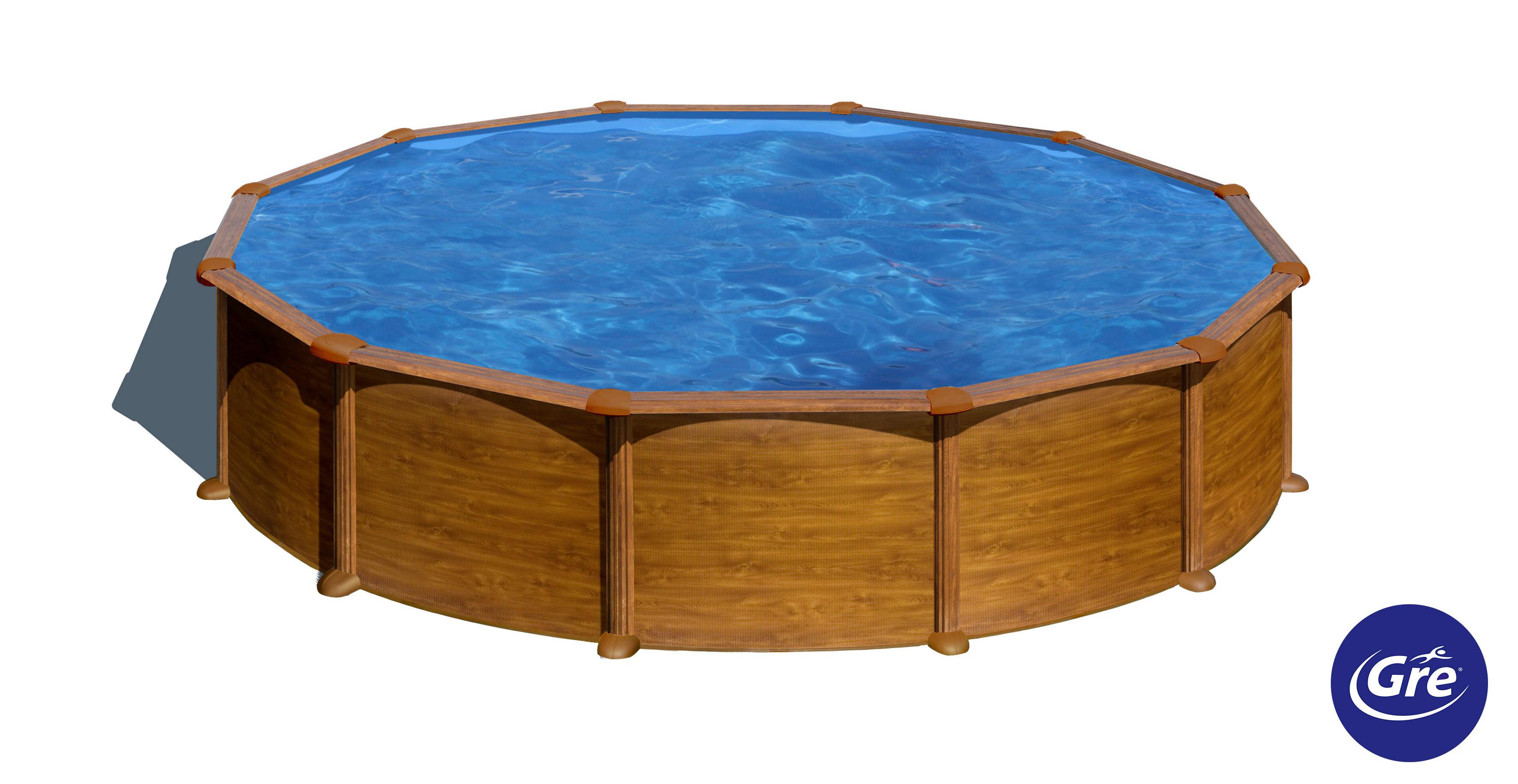 Pool-Set Mauritius - Braun, KONVENTIONELL, Metall (550/132cm) - Gre