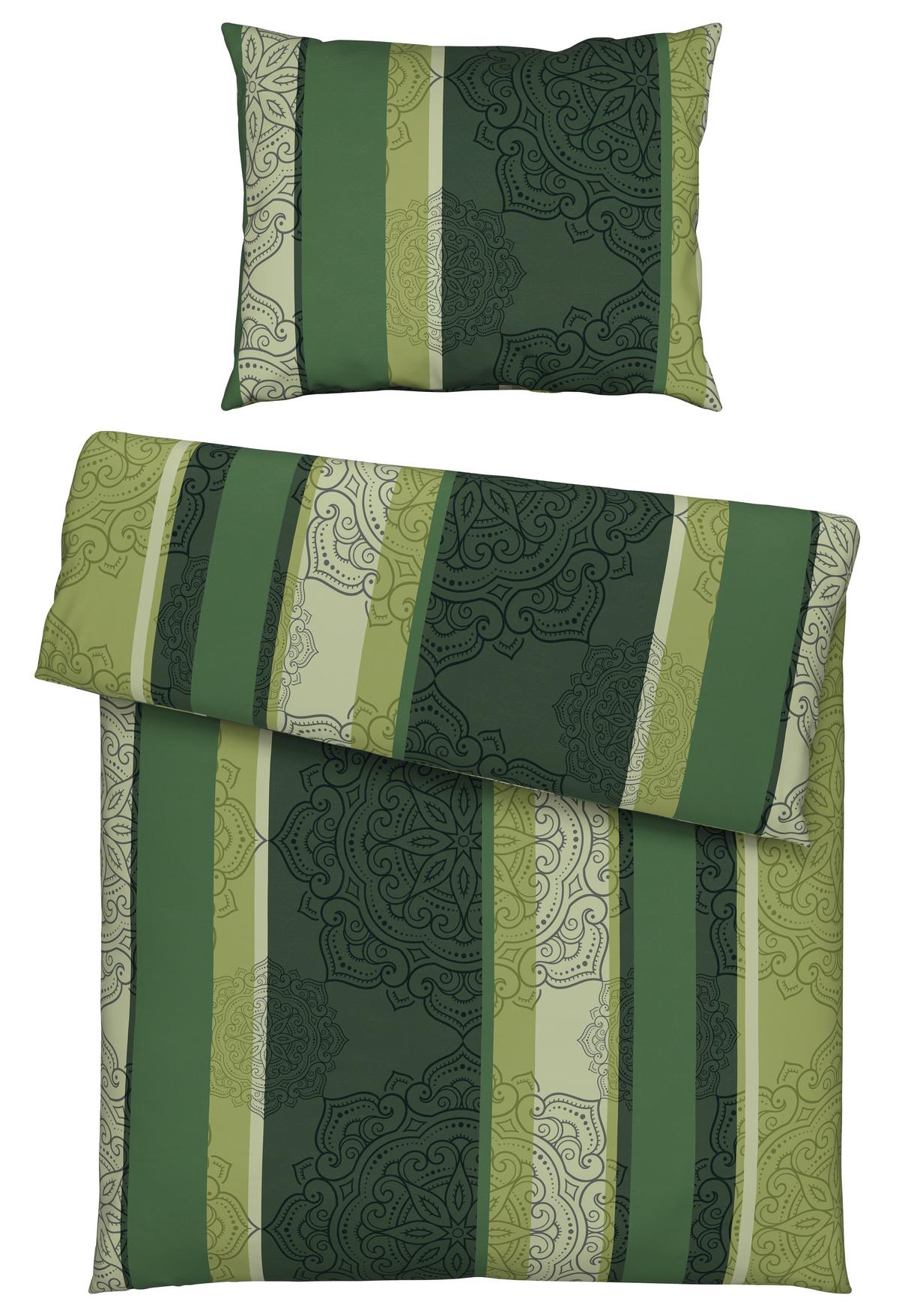 Bettwäsche Josefine - Grün, MODERN, Textil - Luca Bessoni