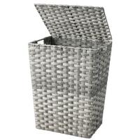 WÄSCHETONNE DENISE - Hellgrau/Grau, KONVENTIONELL, Kunststoff/Metall (40/52/30cm) - James Wood