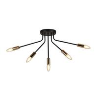 DECKENLEUCHTE 35-79268 TIARA - Schwarz, KONVENTIONELL, Metall (68/15/32cm)