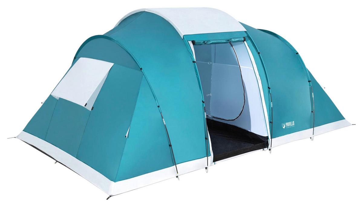 Zelt Pavillo für 6 Personen 490x280x200 cm, Blau - Blau, MODERN, Kunststoff (490/280/200cm) - Bestway