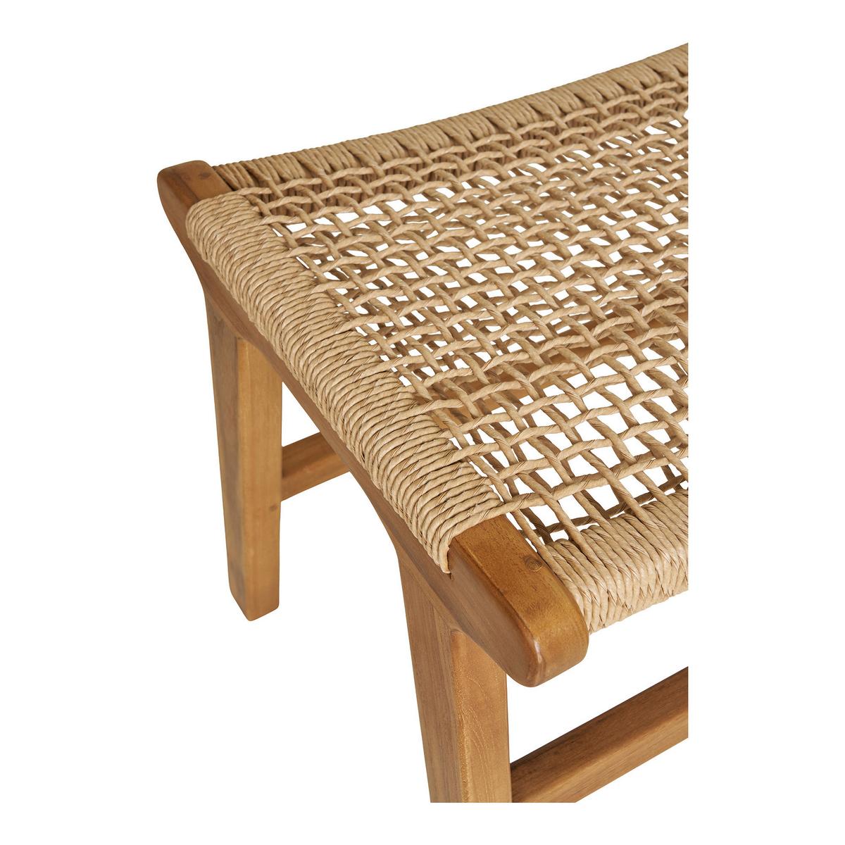 Hocker Derby Natur, B/h/t: 60x42x40cm - Naturfarben/Teakfarben, Basics, Kunststoff (60/42/40cm)