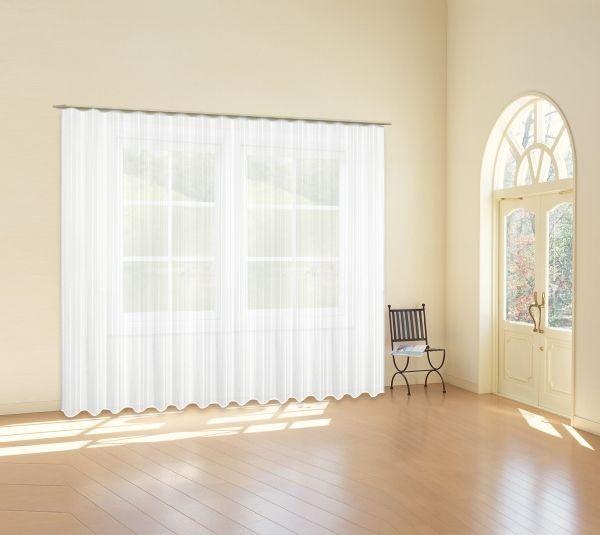 Store Transparent One BxL: 300x145 cm - Weiß, KONVENTIONELL, Textil (300/145cm) - Ondega