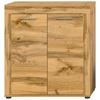 Highboard Jam Eiche Dekor B: 80 cm - Eiche Wotan/Schwarz, Design, Holzwerkstoff (80/88/35cm) - MID.YOU