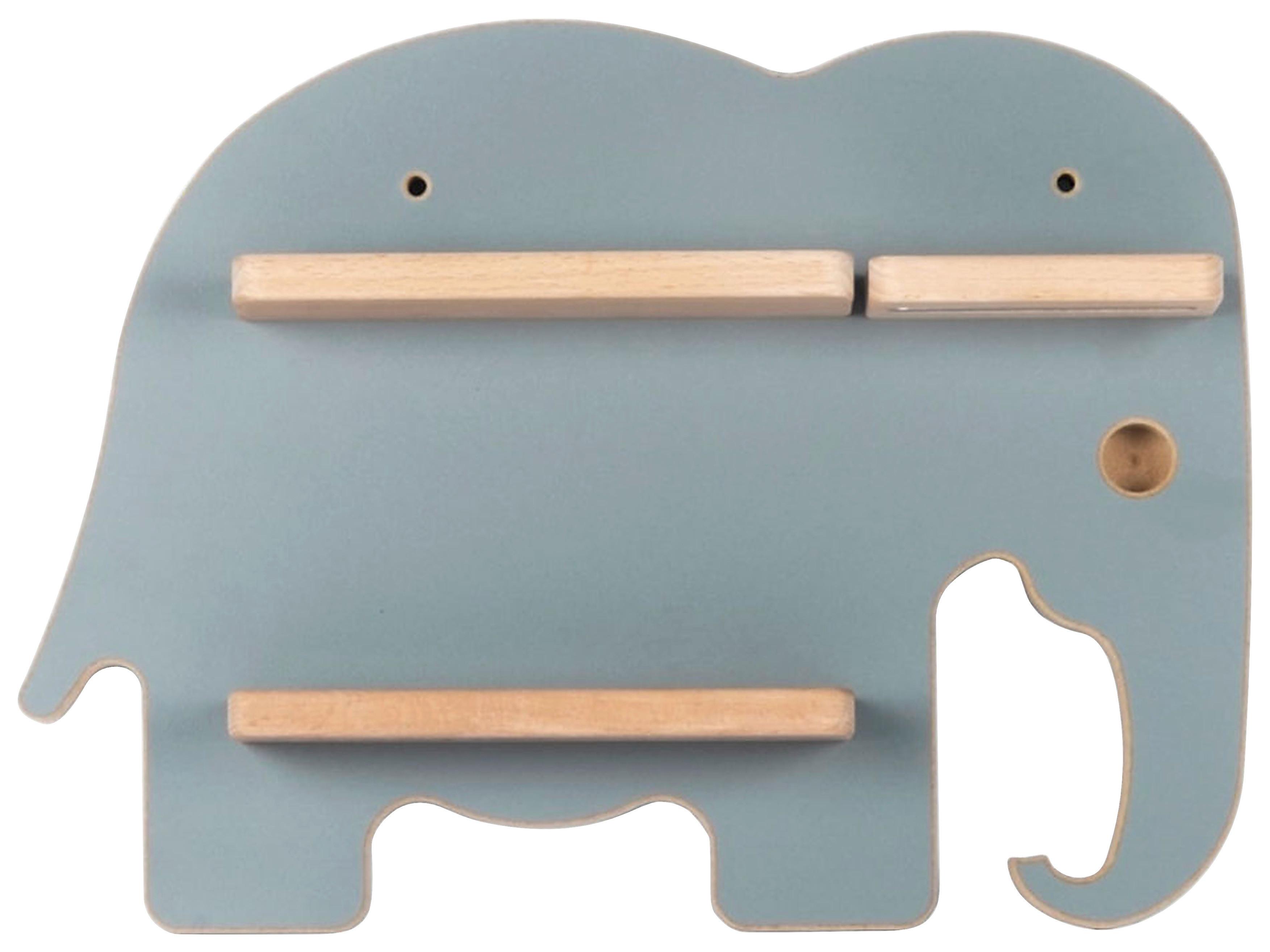 Kinderregal Boarti Grau B: 33 cm - Grau, MODERN, Holzwerkstoff (33/24/5cm) - MID.YOU