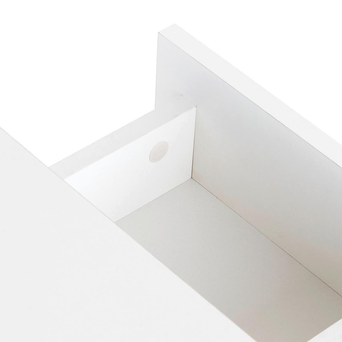 Nachtkästchen Weiß H: 55 cm Ella - Weiß, KONVENTIONELL, Holzwerkstoff (30/55/31cm)