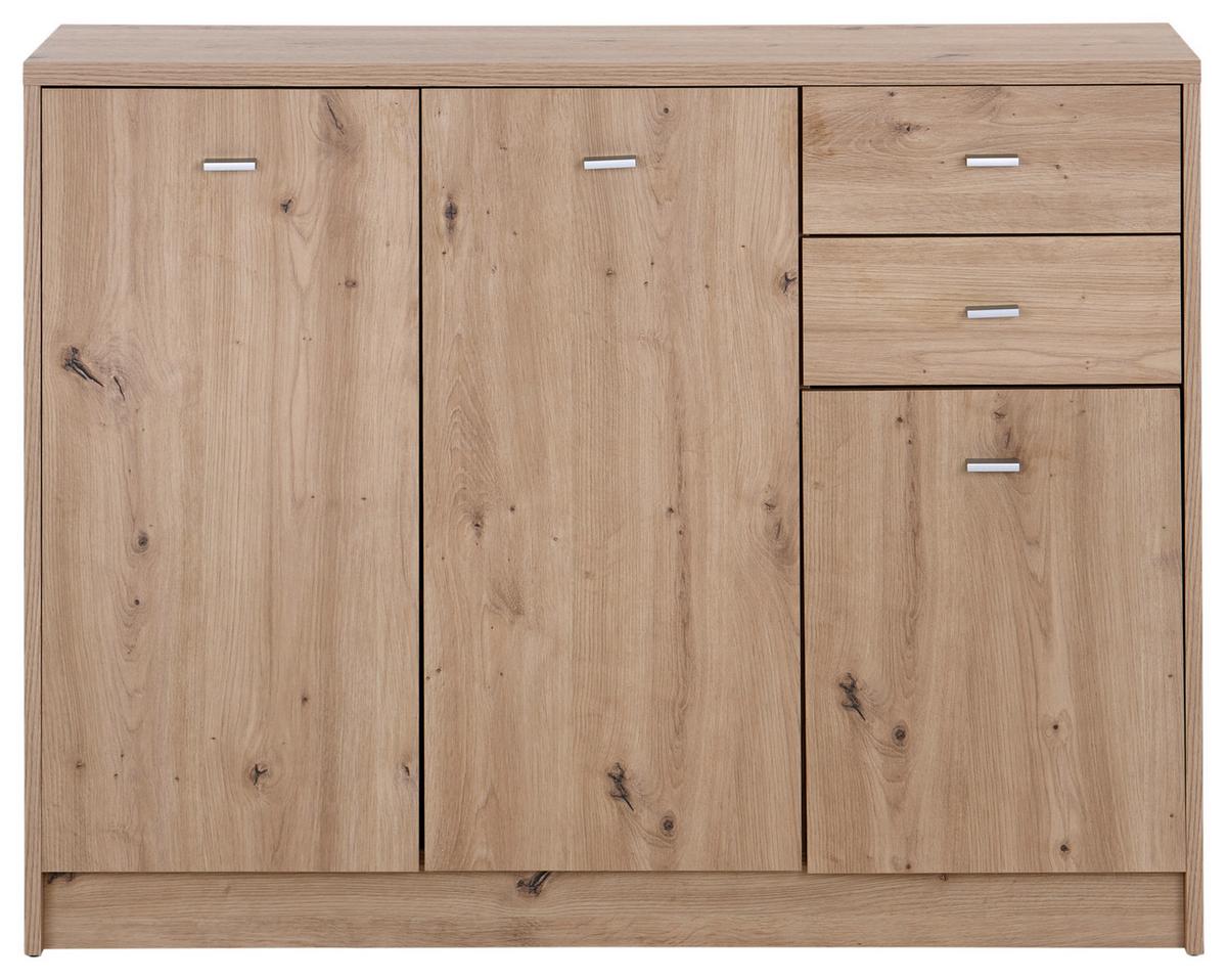 KOMODA 4-YOU NEW YUK05 - dub artisan, Moderní, kompozitní dřevo (109,1/85,4/34,6cm)