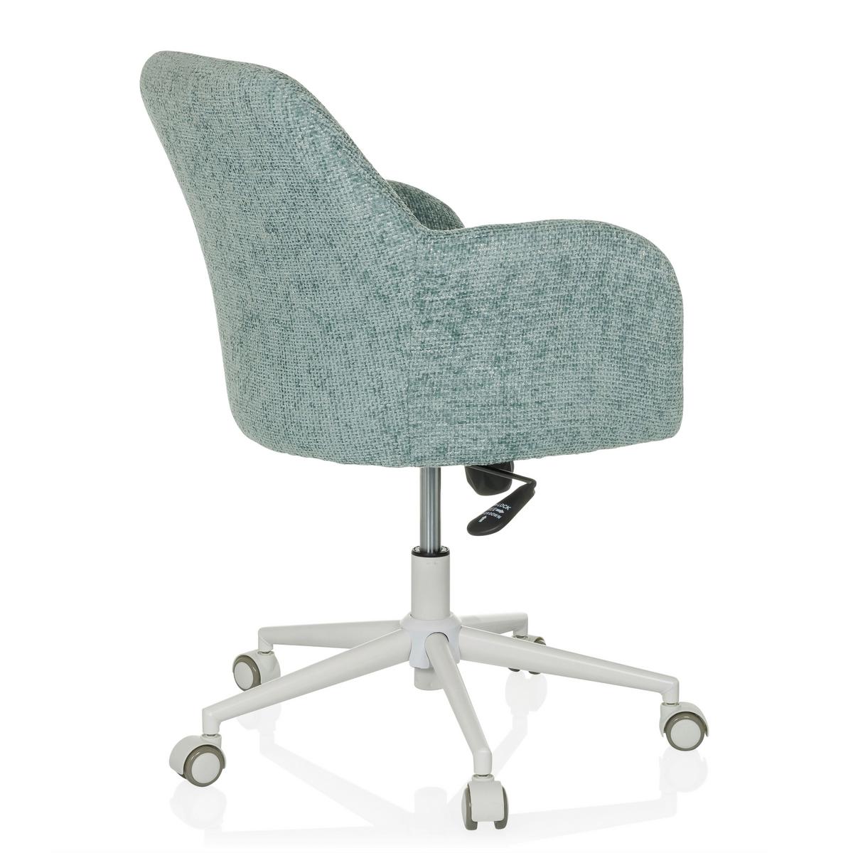Drehstuhl Solao Home Mintgrau B: 58 cm - Mintgrau/Weiß, MODERN, Textil/Metall (58/78/60cm) - MID.YOU