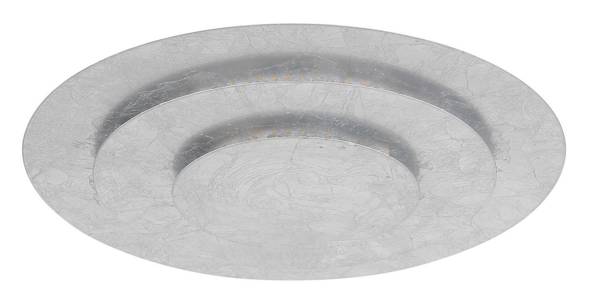 LED-Deckenleuchte 48465-24s Heda - Silberfarben, Design, Metall (35/7cm) - Globo