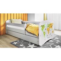 Kinder-/Juniorbett Babydreams inkl. Matratze 80x160 - Birkefarben/Weiß, MODERN, Holz/Holzwerkstoff (80/160cm) - MID.YOU
