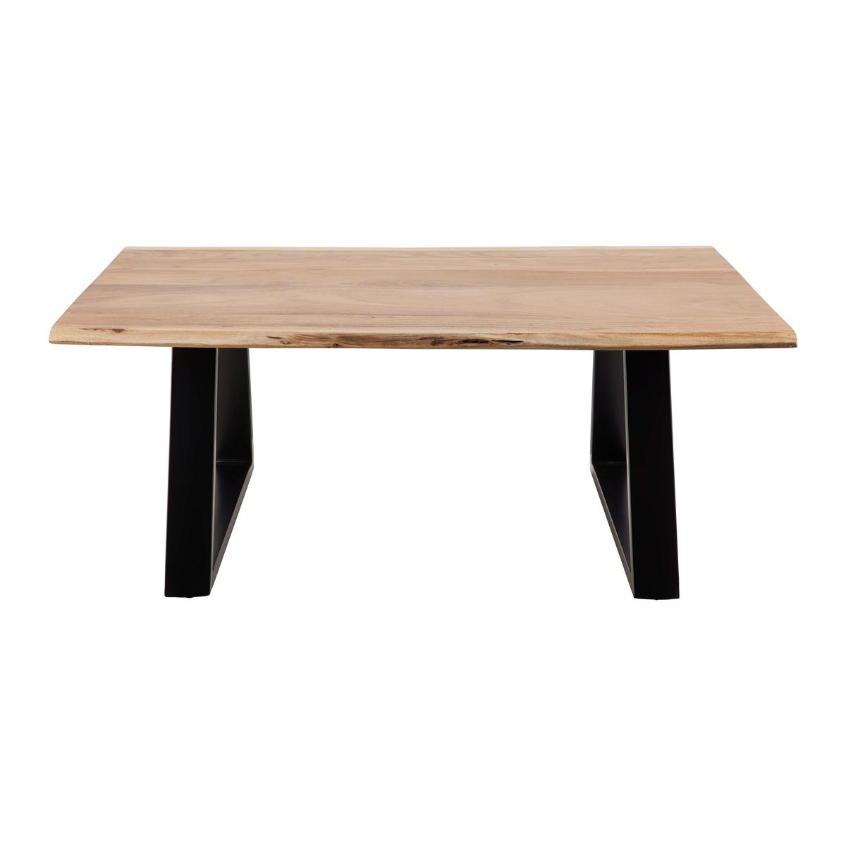 Konferenční stůl Nando akázie - černá/barvy akácie, Moderní, kov/dřevo (120/70/47cm) - Bessagi Home