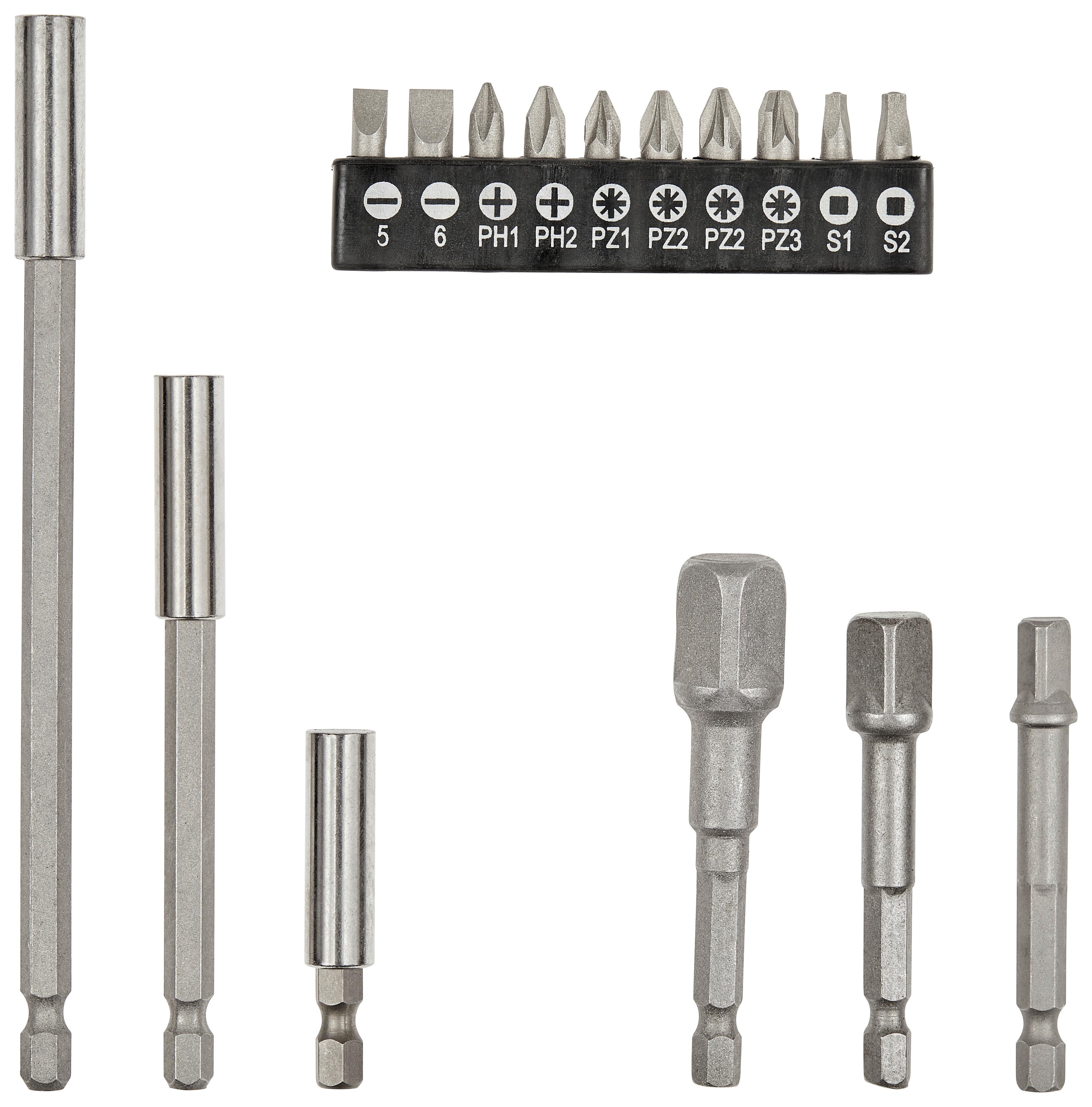 Bohrfutter-adapter Satz 16--Teilig. Metall - Basics, Metall (21,5/13,5/2cm)