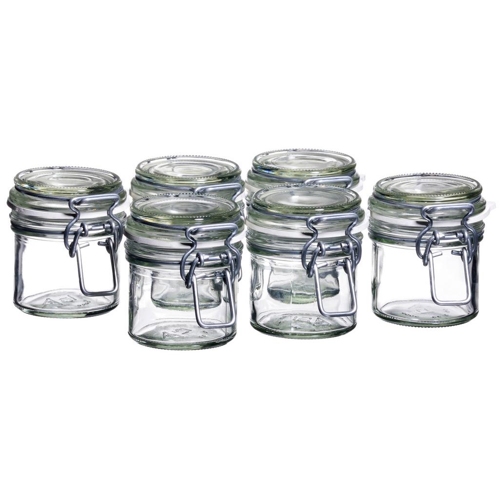 Einmachgläser 6er-Set Gothika je ca. 90 ml, auslaufsicher