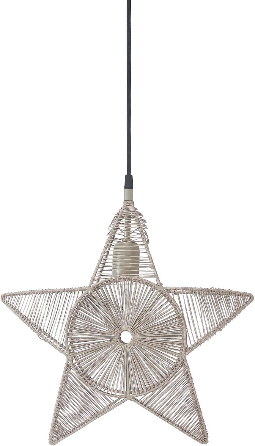 Dekostern 3924018 Regina Star - Beige, Basics, Metall (40/40cm)
