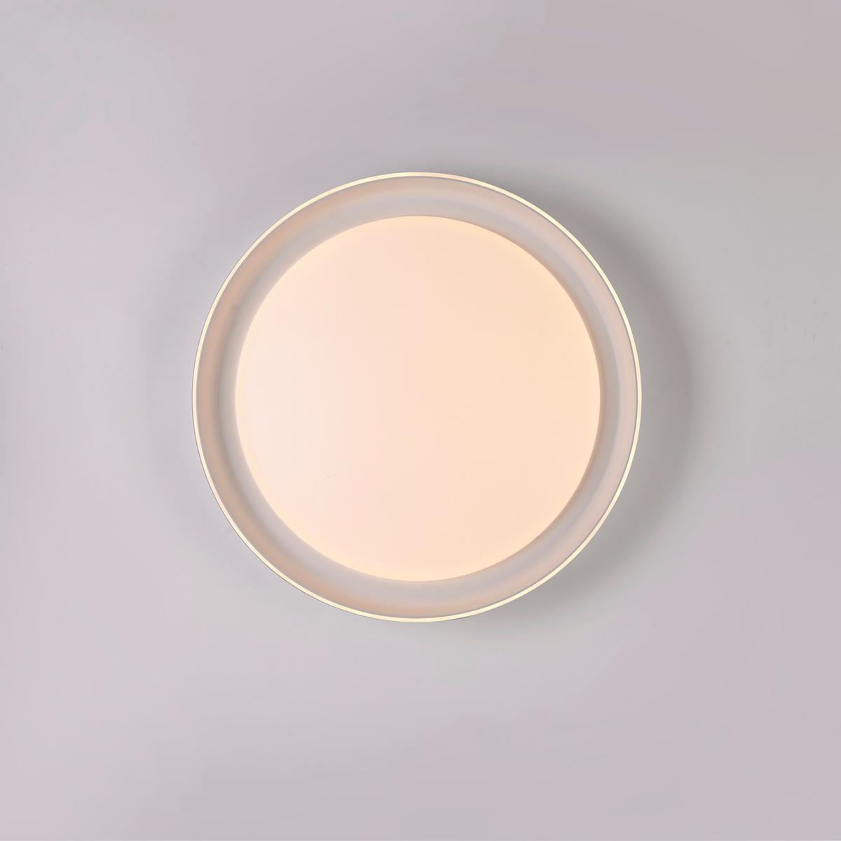 Led-deckenleuchte 14368-16 Sati - Weiß, MODERN, Kunststoff/Metall (43/43/8,5cm)