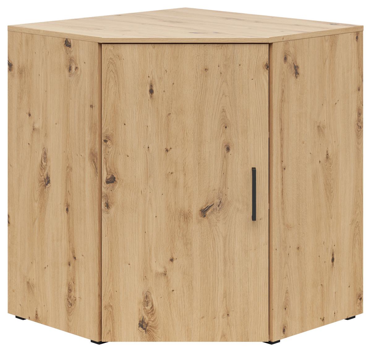 Sarokkomód Cabinet - Artisan tölgy, Modern, faalapú anyag (71,5/71,5cm)