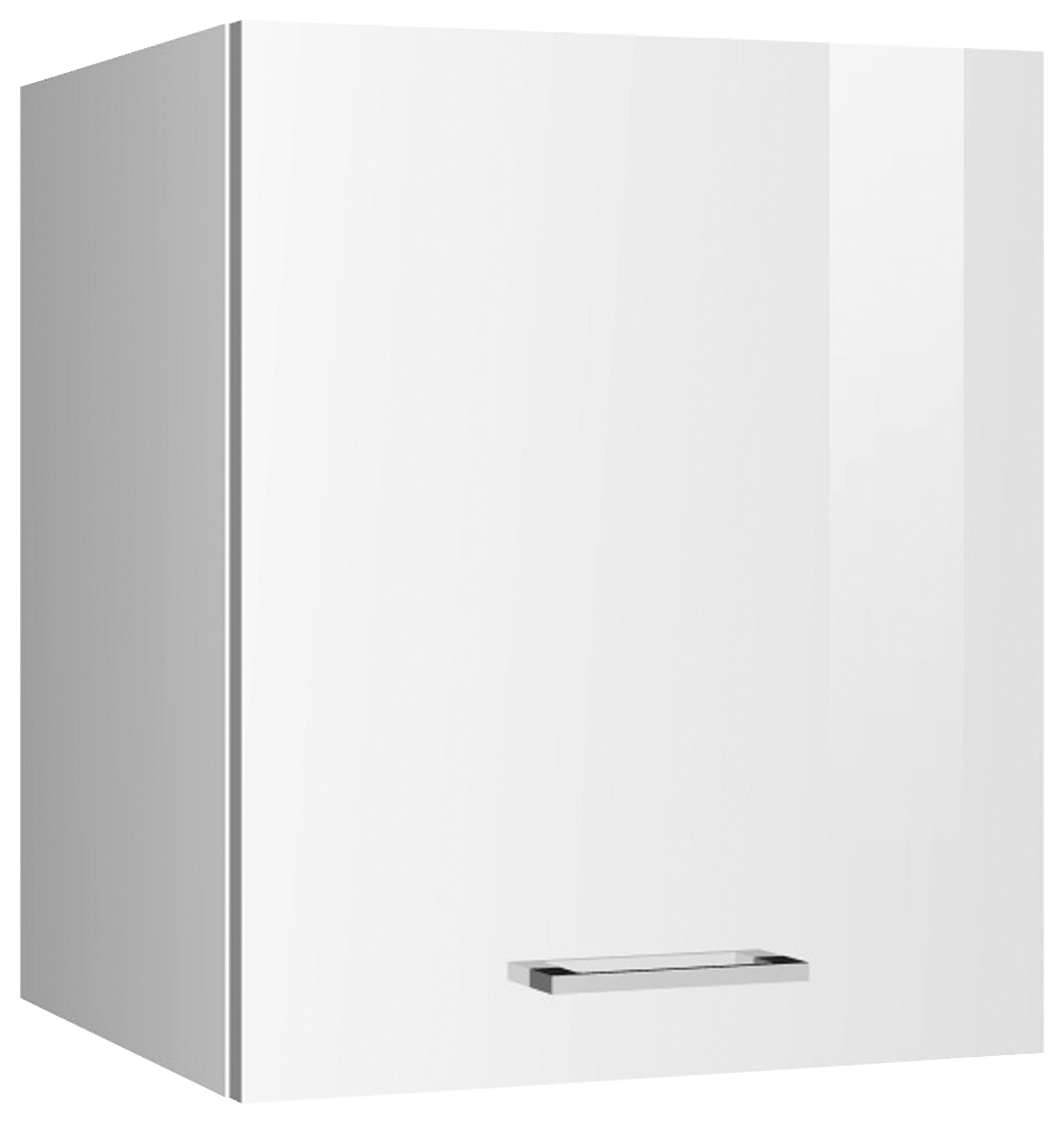 Küchenoberschrank Mailand Weiß B: 50 Cm - Weiß Hochglanz/Weiß, MODERN, Holzwerkstoff (50/57/34cm) - Held