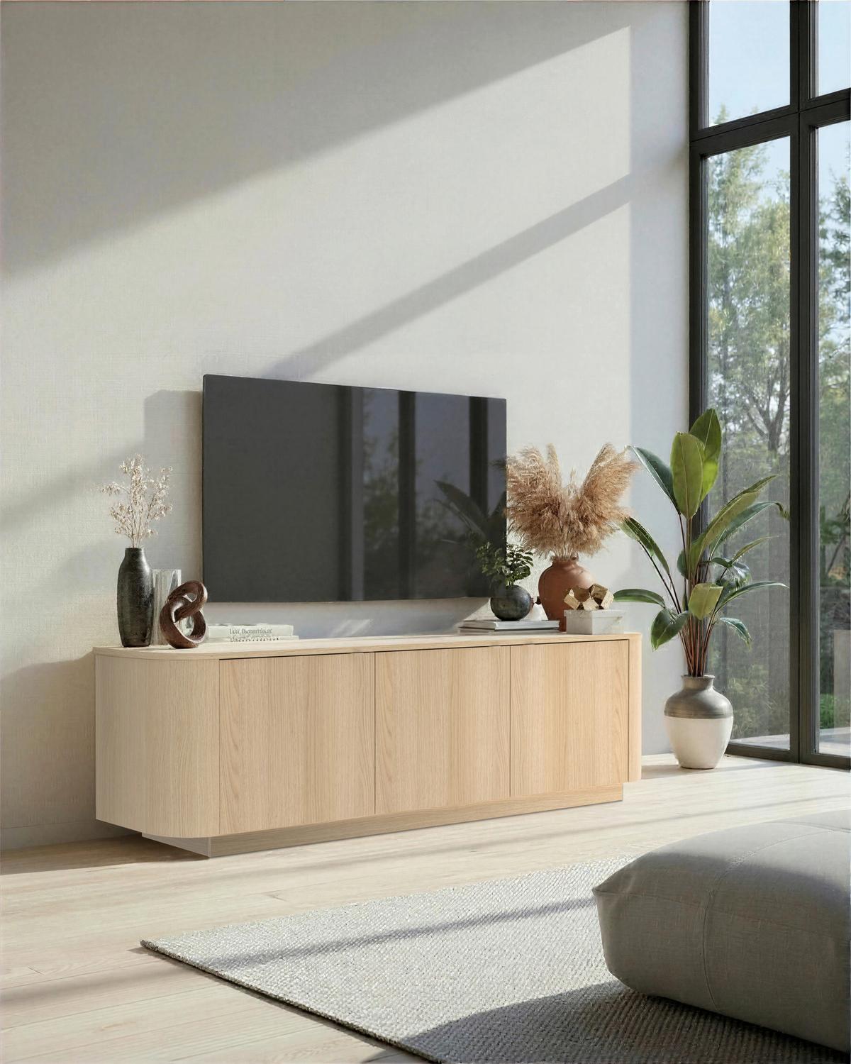 Lowboard Adriatico Eichefarben B: 181 cm - Eichefarben, Design, Holzwerkstoff (181/53/43cm) - MID.YOU