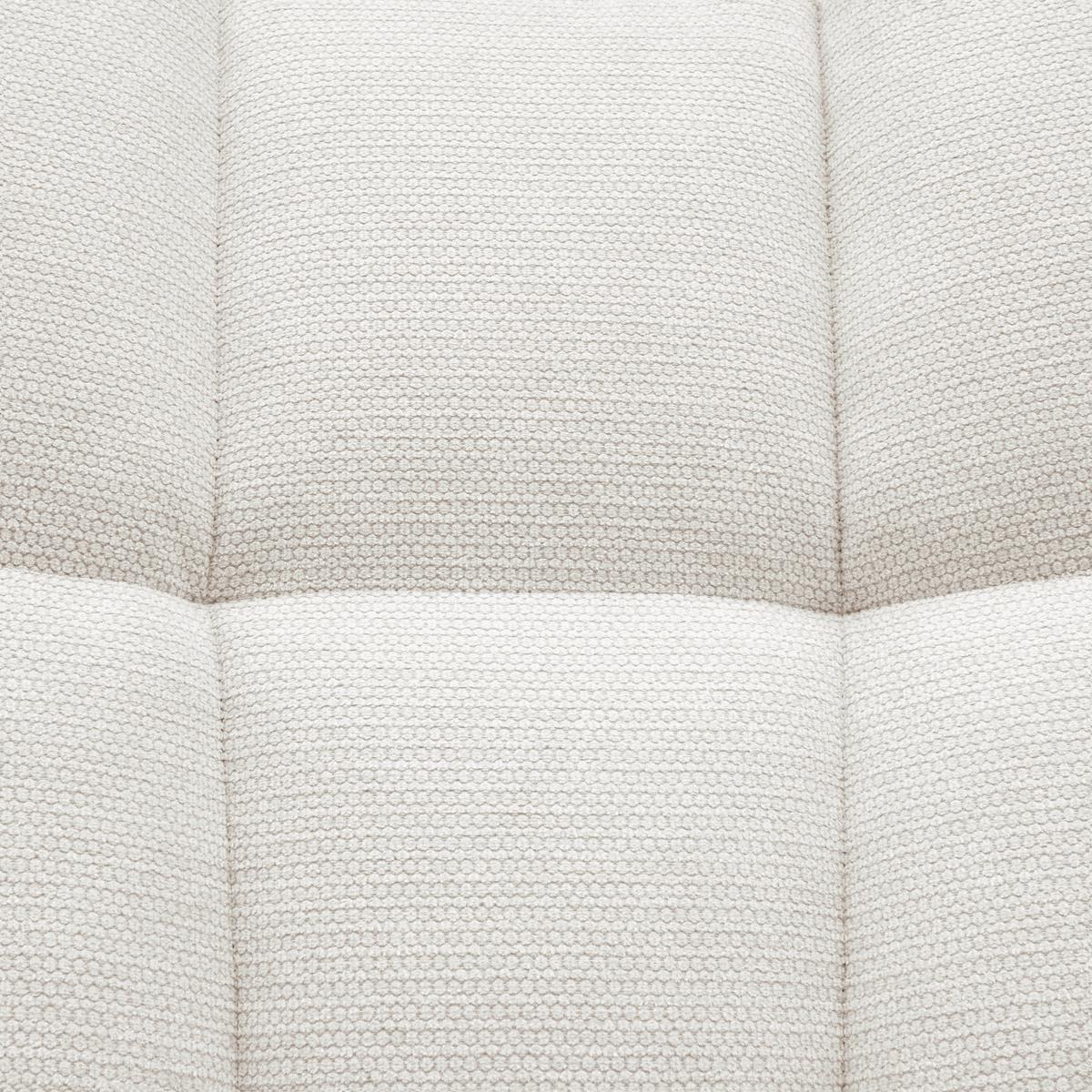 Křeslo s taburetem ALEX, béžová, max. 120 kg - černá/béžová, Moderní, kov/textil (68/100/78cm) - Mömax