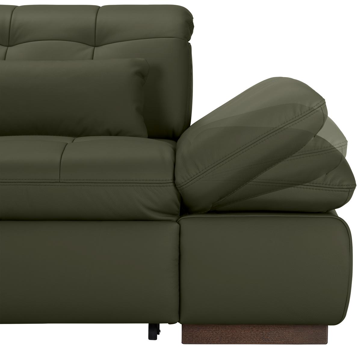 Rohová sedačka SANFINO, levá, antracitová pravá kůže - barvy chromu/antracitová, Konvenční, kov/kůže (199/305cm) - Premium Living