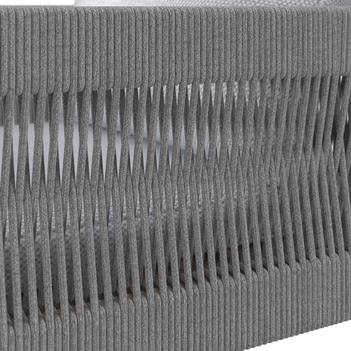 SÚPRAVA ZÁHRADNÉHO NÁBYTKU ALDINA - farba akácie/sivá, Modern, drevo/textil - Bessagi Garden