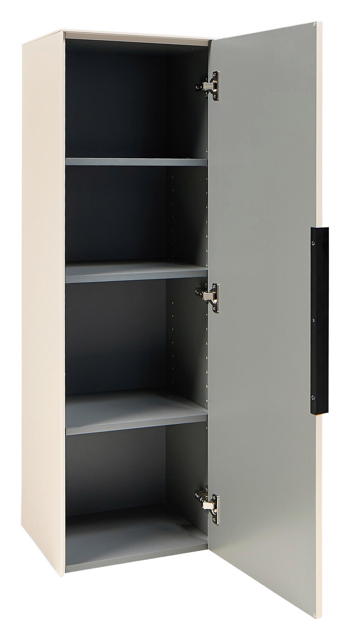 Unterschrank Vaduz Kaschmir, B: 38cm - Kaschmir/Schwarz, Trend, Holzwerkstoff (38/115/30cm)