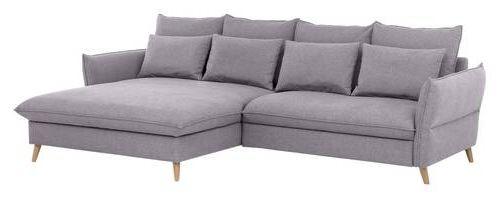 Eckschlafsofa Walter Hellgrau S: 170 cm - Buchefarben/Hellgrau, Design, Textil (170/274cm) - Livetastic