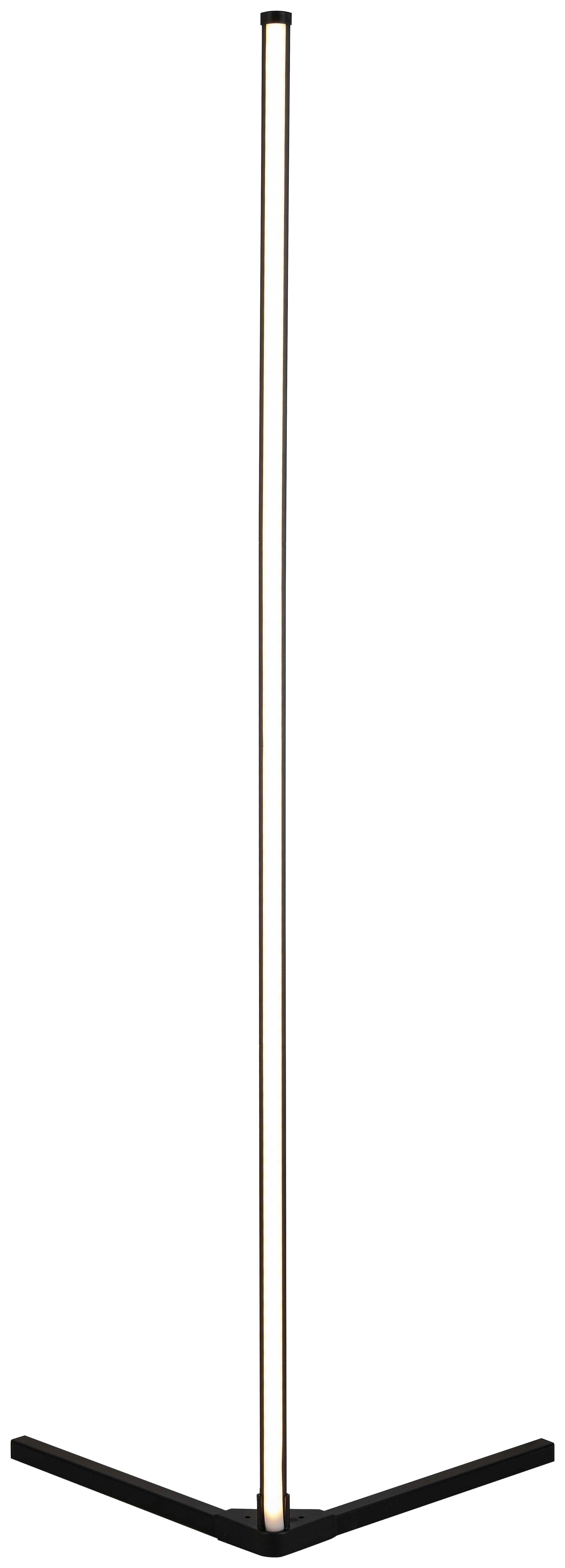 STOJACÍ LED SVÍTIDLO JULIKA - černá, Moderní, kov/plast (38,5/38,4/140cm) - Mömax