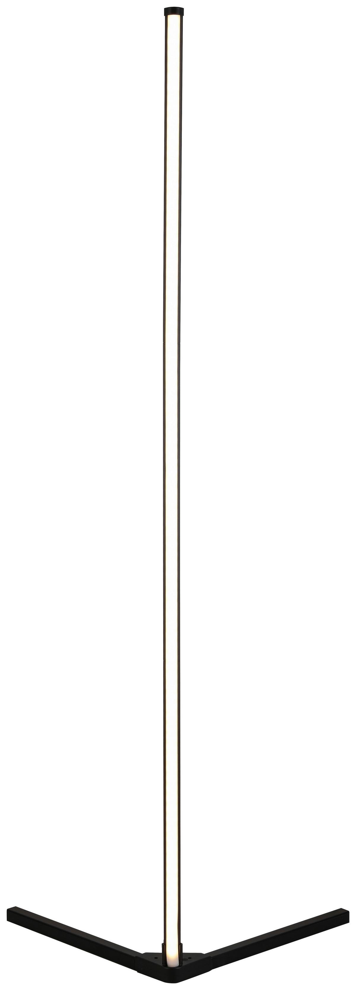 STOJACÍ LED SVÍTIDLO JULIKA - černá, Moderní, kov/plast (38,5/38,4/140cm) - Mömax