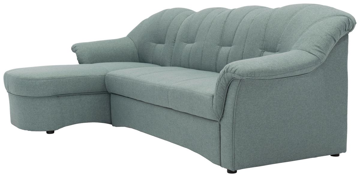 Ecksofa Mit Schlaffunktion Papenburg Hellblau - Schwarz/Hellblau, KONVENTIONELL, Textil (142/233cm) - MID.YOU